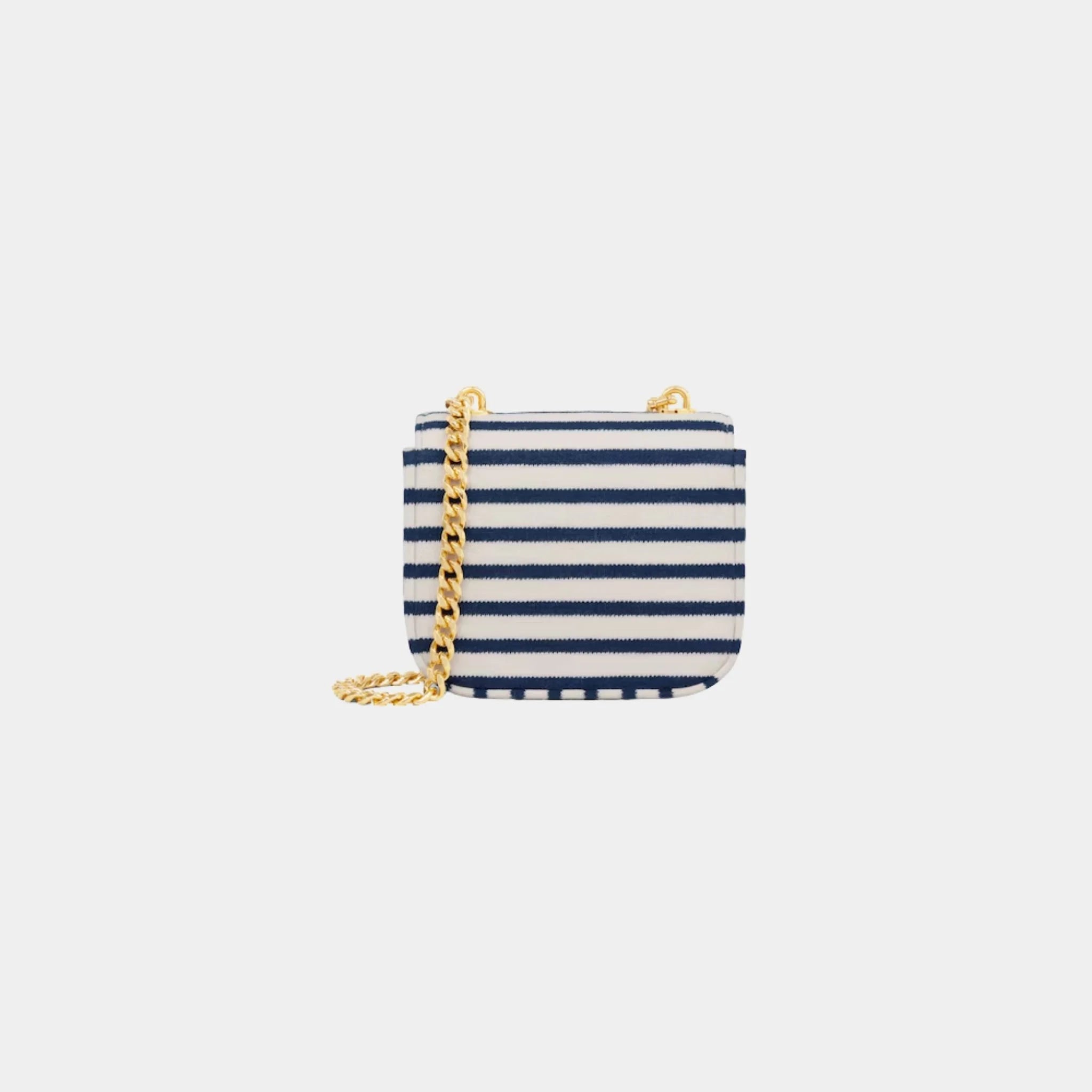 Mini Chain Claude in Striped Textile
