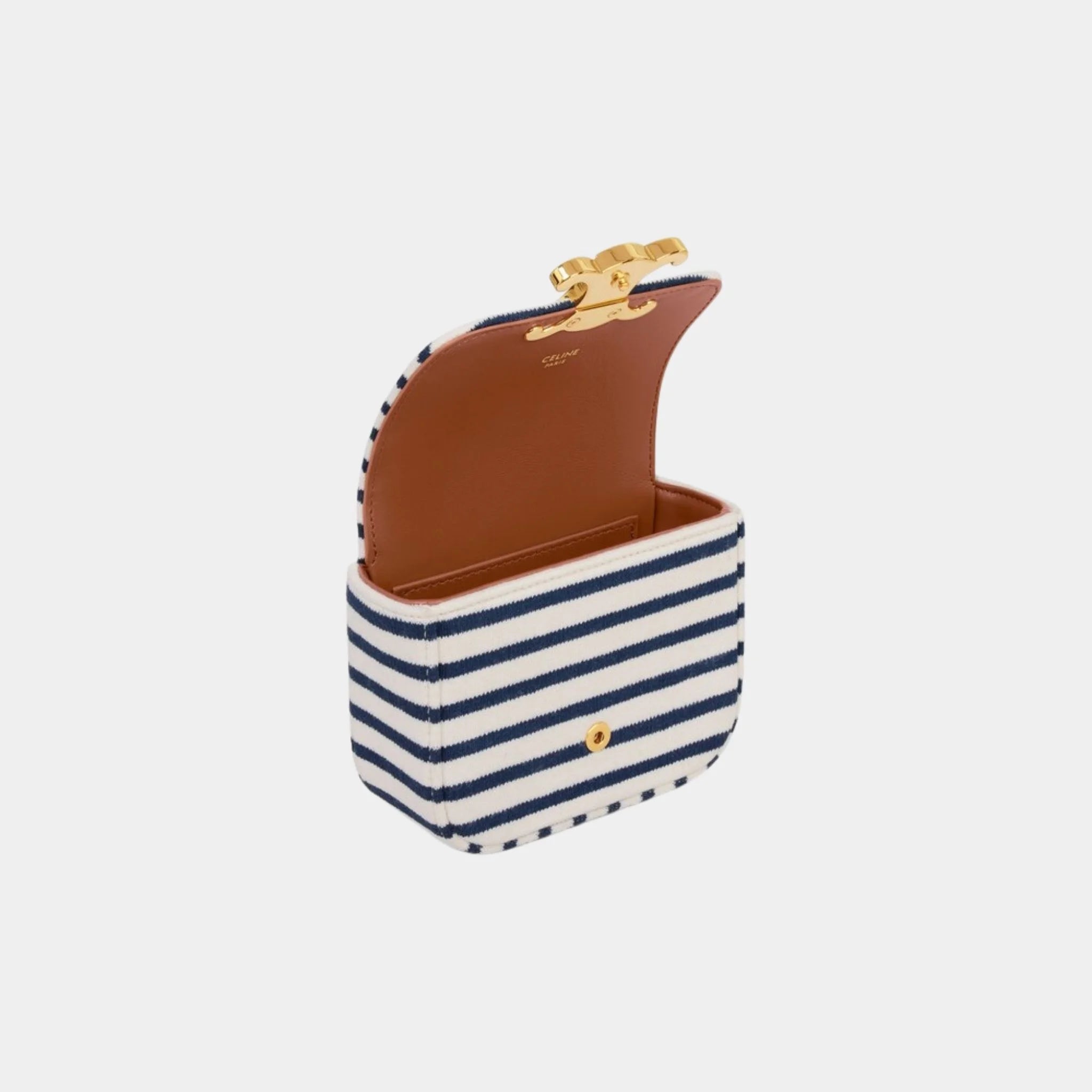 Mini Chain Claude in Striped Textile