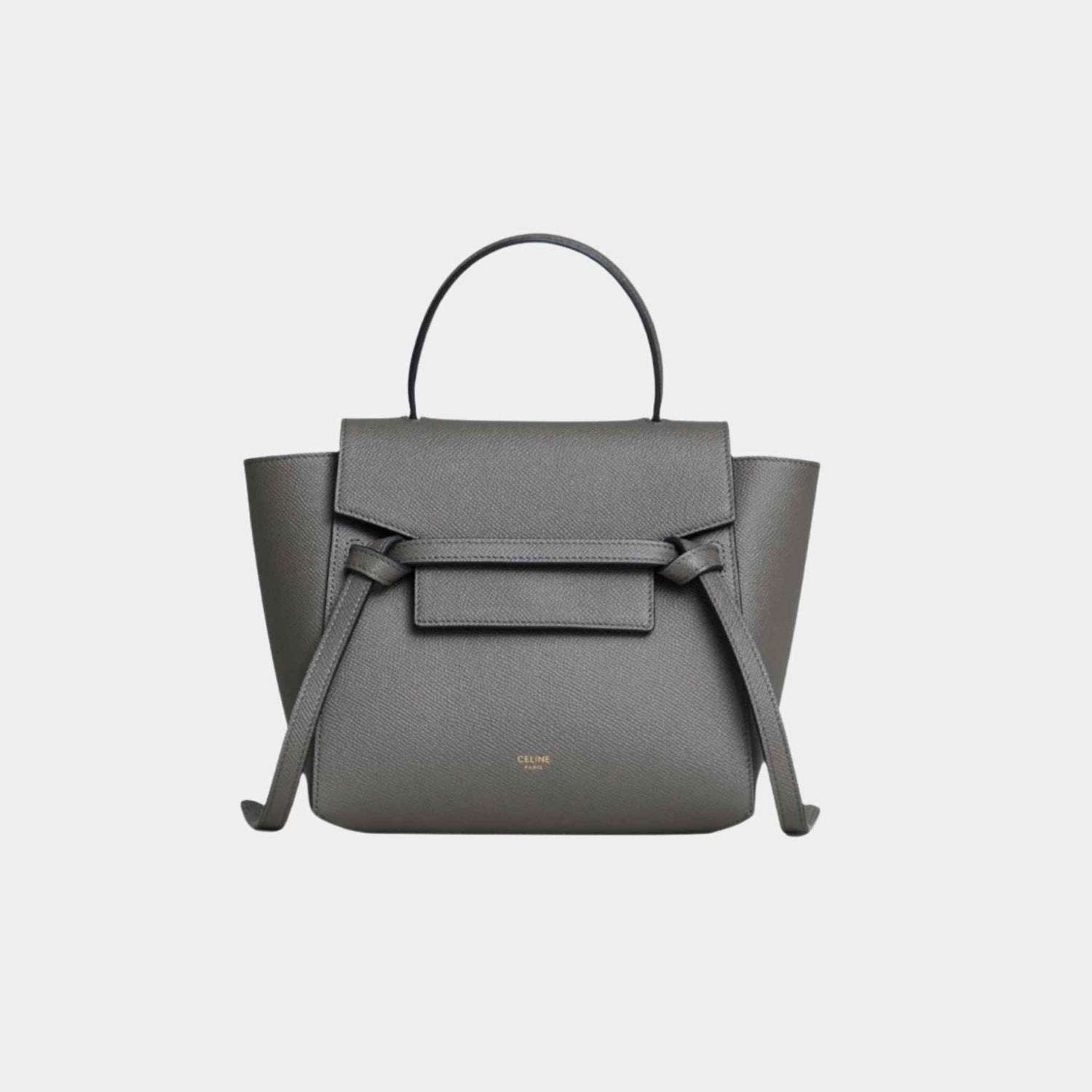 Nano Belt Bag In Grained Calfskin Handbag