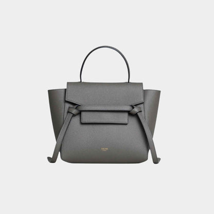Nano Belt Bag In Grained Calfskin Handbag