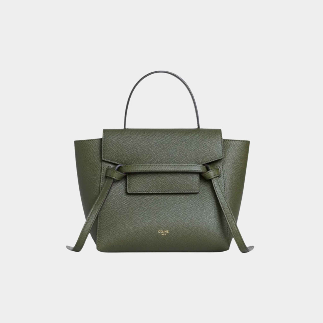 Nano Belt Bag In Grained Calfskin Handbag