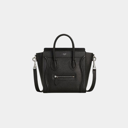 Nano Luggage Bag In Drummed Calfskin Handbag