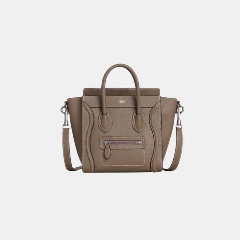 Nano Luggage Bag In Drummed Calfskin Handbag