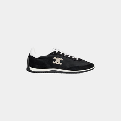 Celine Racer Sneaker With Triomphe in Nylon, Suede &amp; Calfskin