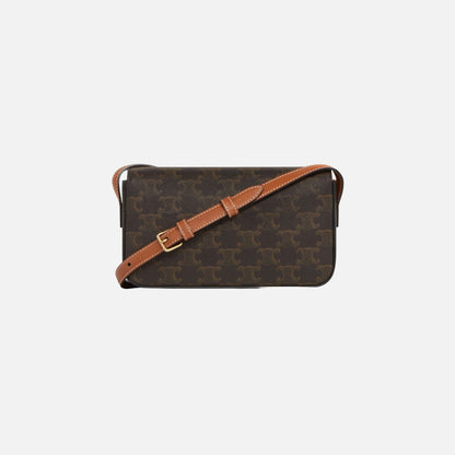 Shoulder Bag Claude In Triomphe Canvas And Calfskin