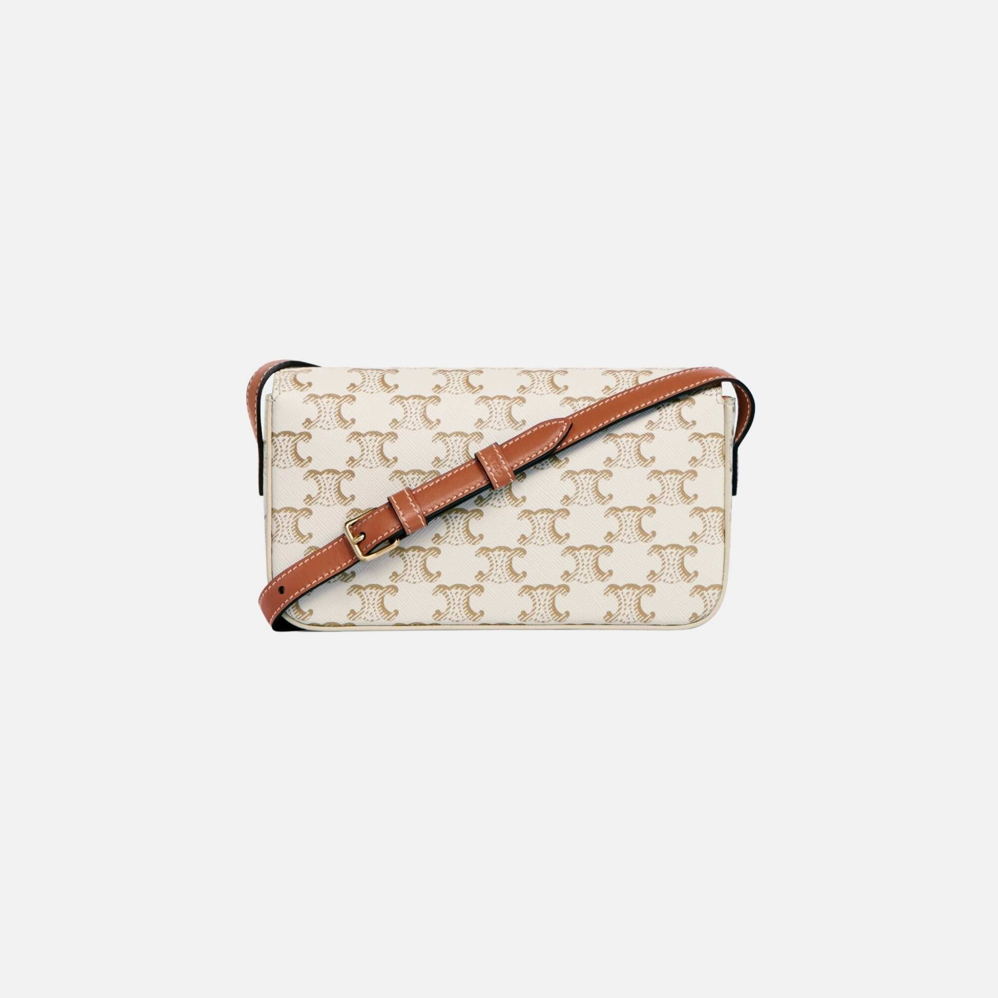 Shoulder Bag Claude In Triomphe Canvas And Calfskin