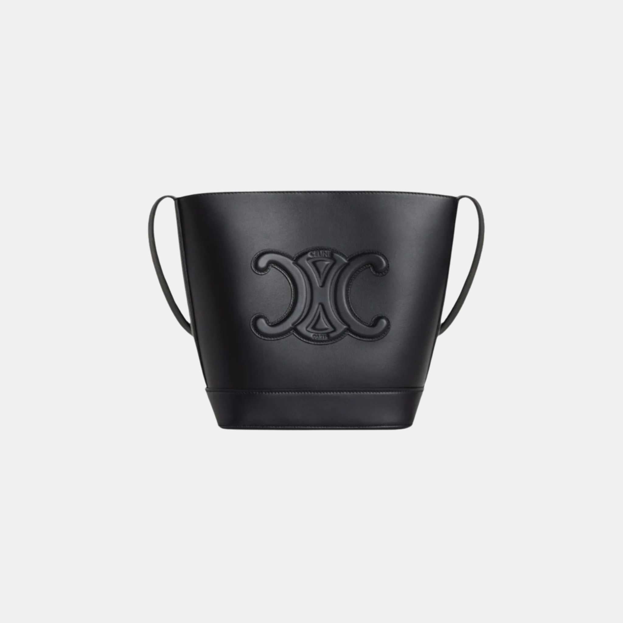 Small Bucket Cuir Triomphe In Smooth Calfskin Handbag