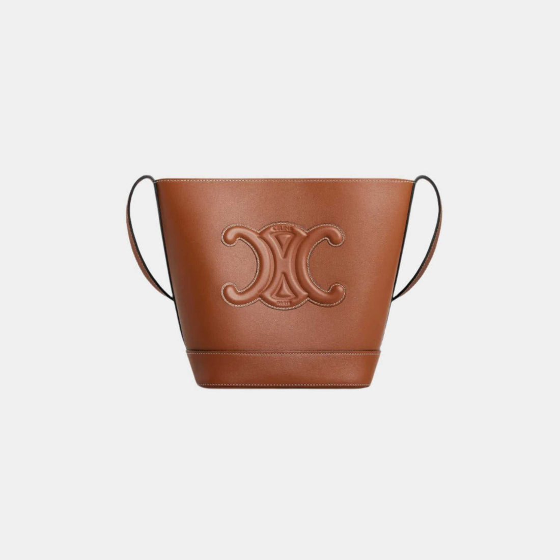 Small Bucket Cuir Triomphe In Smooth Calfskin Handbag