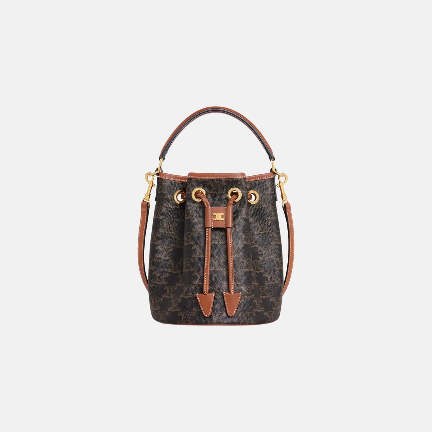 Teen Clara Bag In Triomphe Canvas And Calfskin
