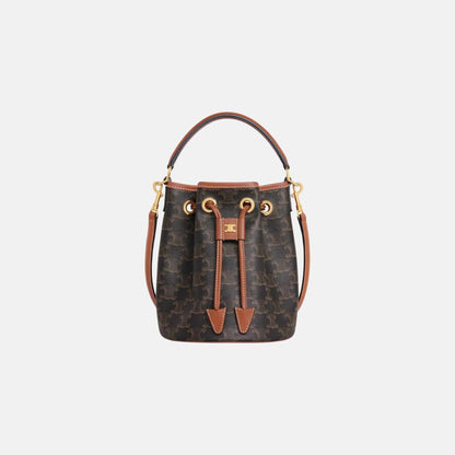 Teen Clara Bag In Triomphe Canvas And Calfskin