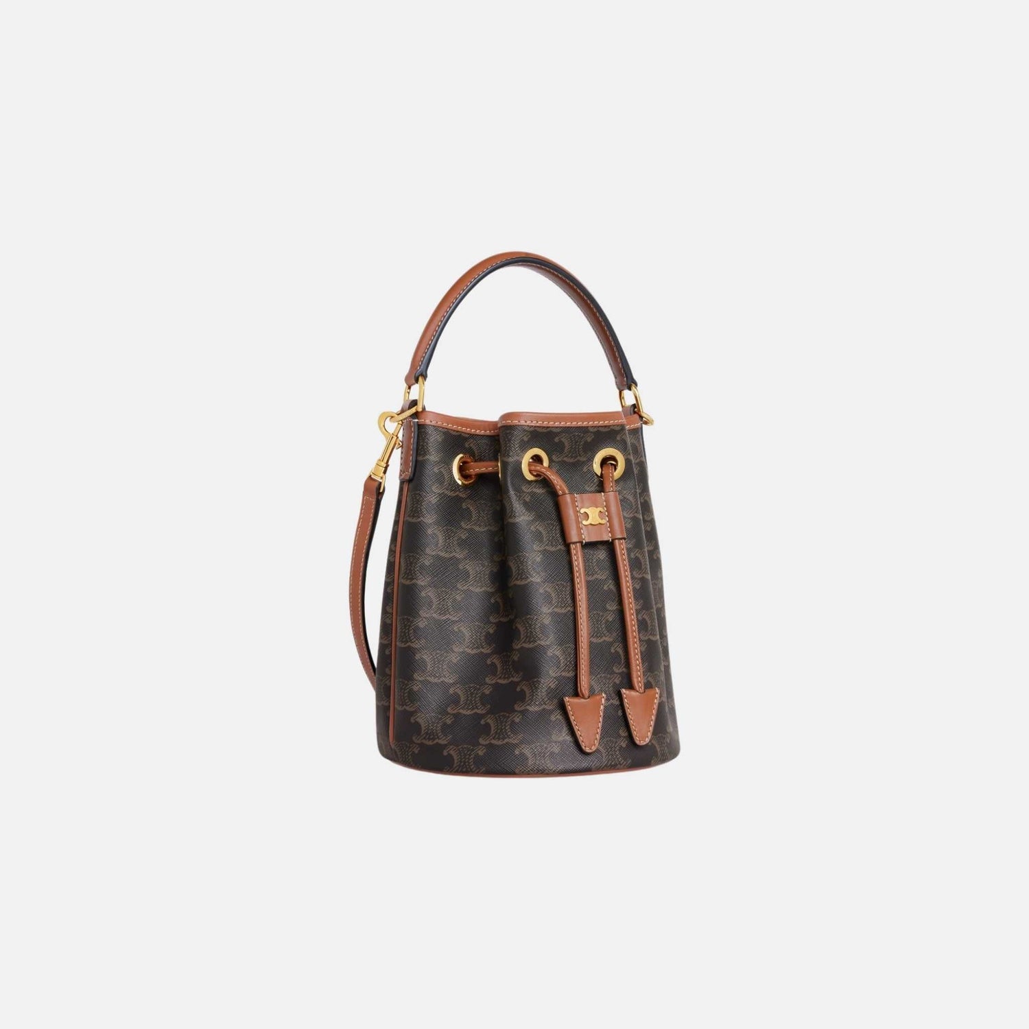Teen Clara Bag In Triomphe Canvas And Calfskin