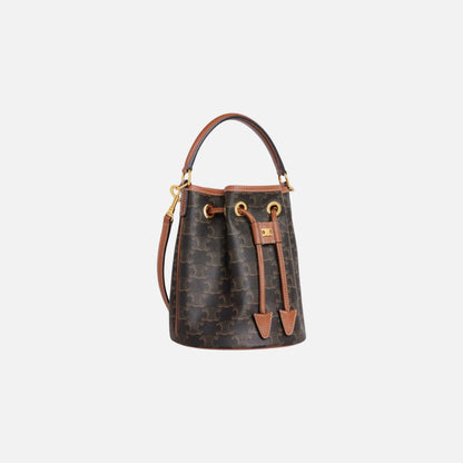 Teen Clara Bag In Triomphe Canvas And Calfskin