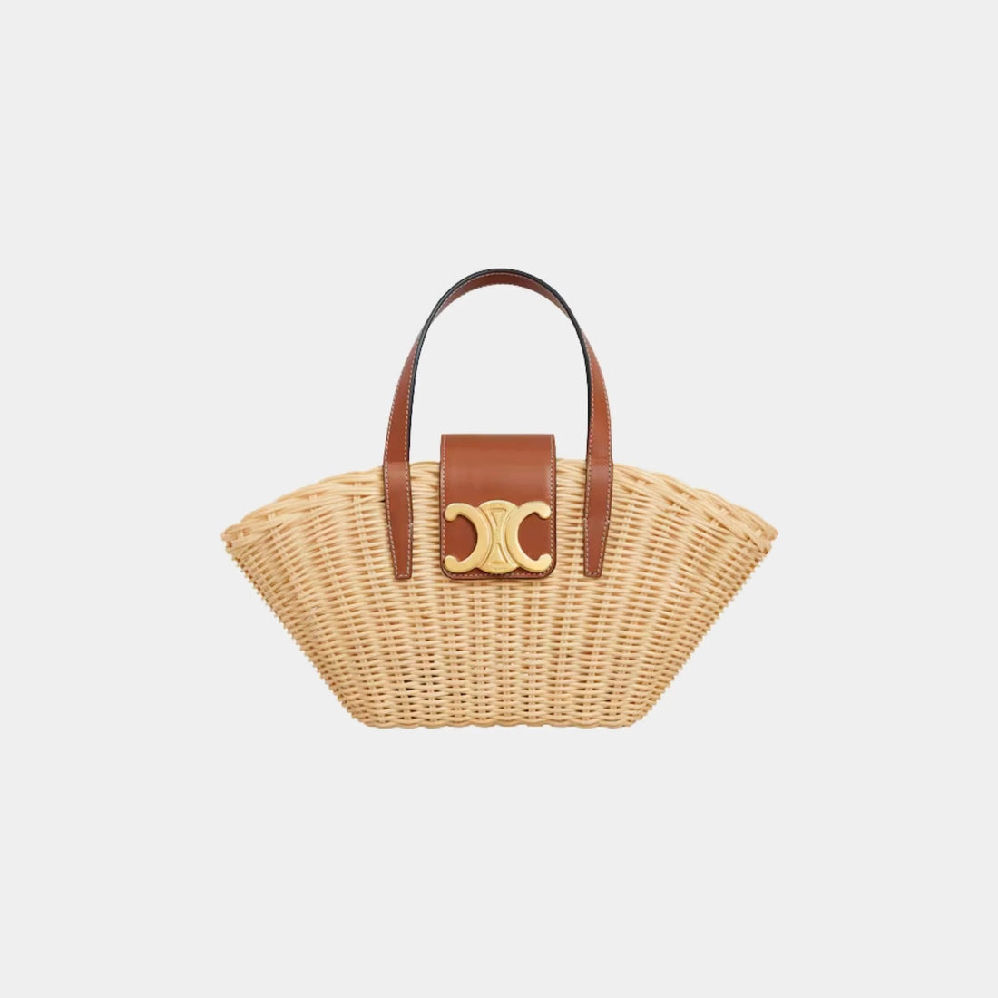 Teen Couffin in Wicker and Natural Calfskin