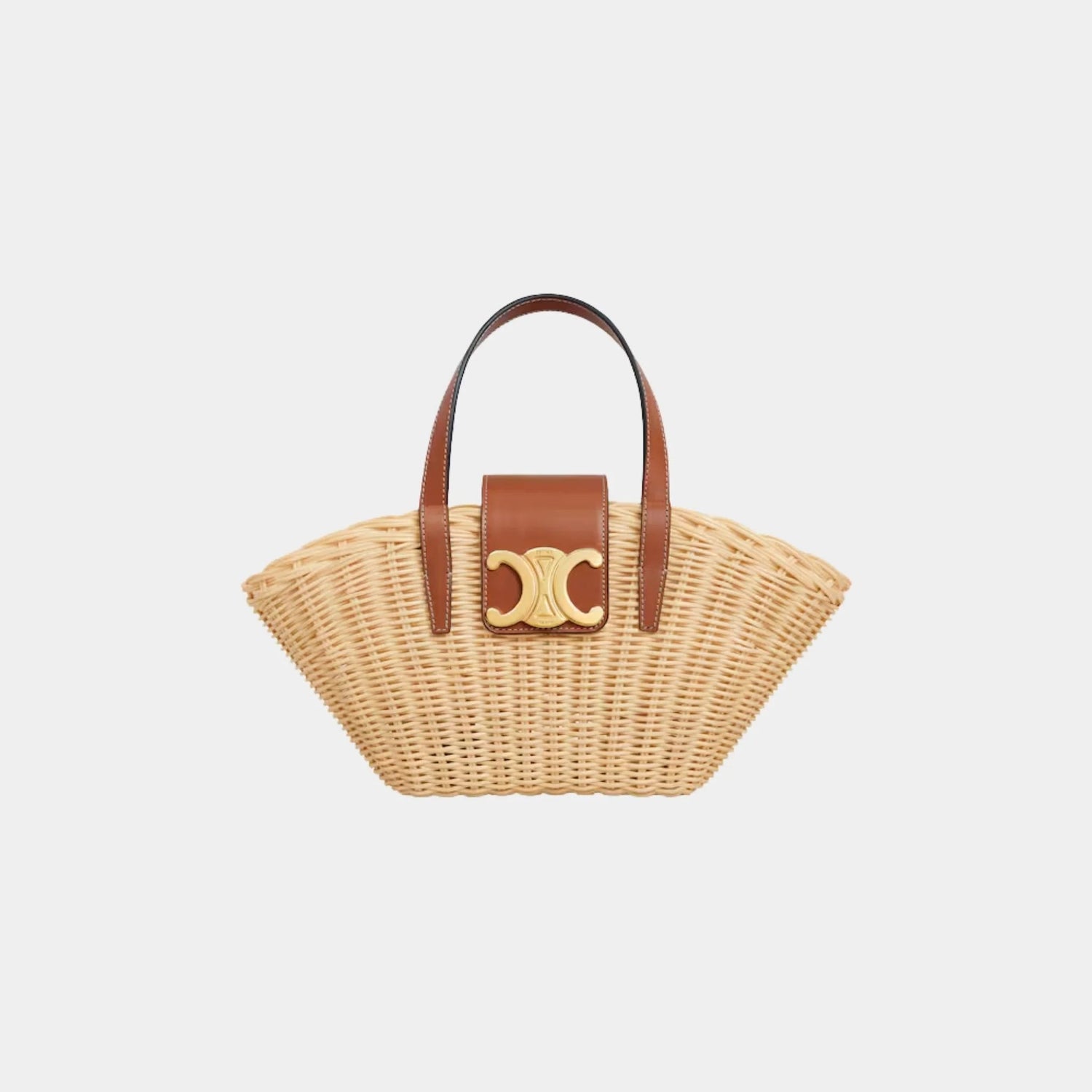 Teen Couffin in Wicker and Natural Calfskin