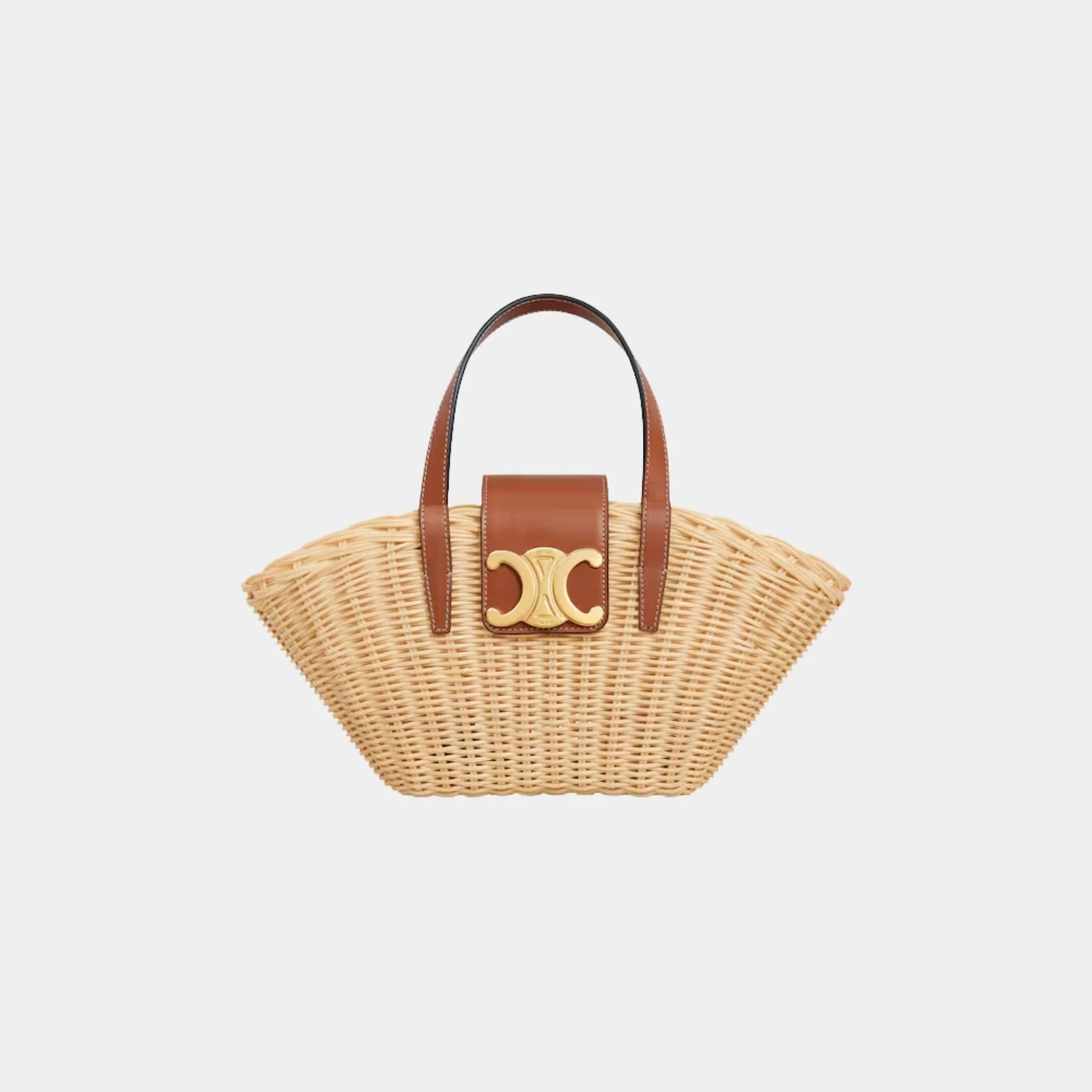 Teen Couffin in Wicker and Natural Calfskin