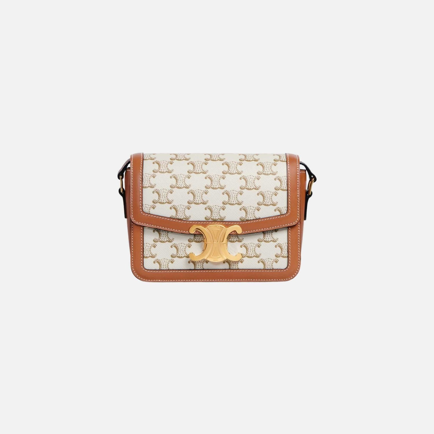 Teen Triomphe Bag In Triomphe Canvas And Calfskin