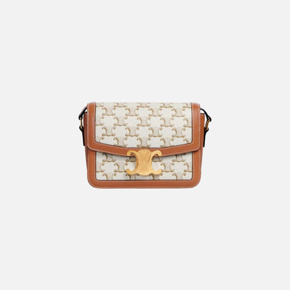 Teen Triomphe Bag In Triomphe Canvas And Calfskin