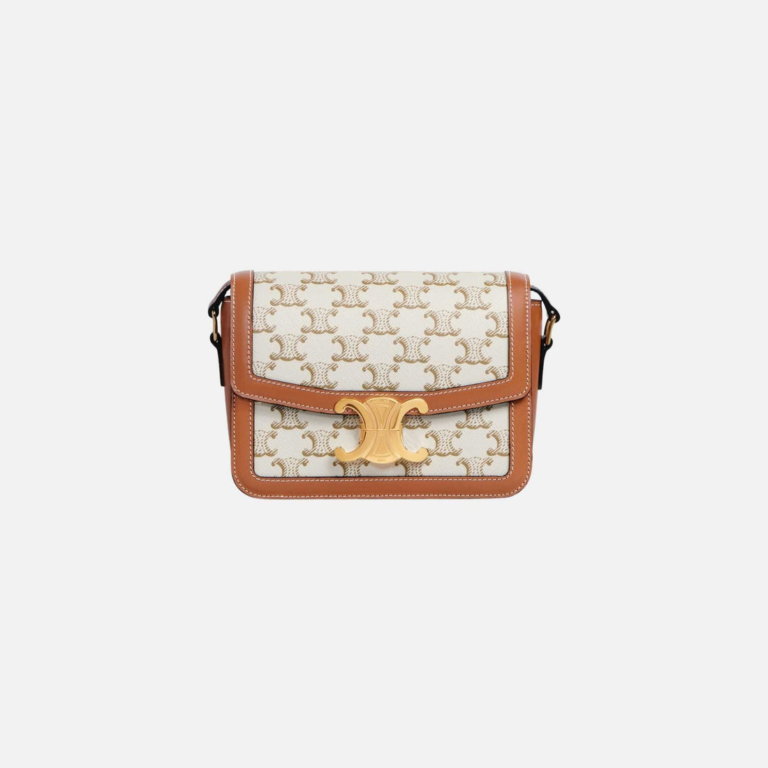 Teen Triomphe Bag In Triomphe Canvas And Calfskin