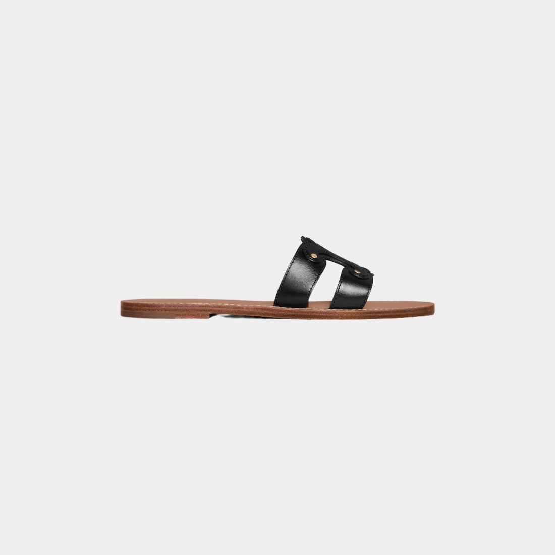 Celine Triomphe Mule In Calfskin