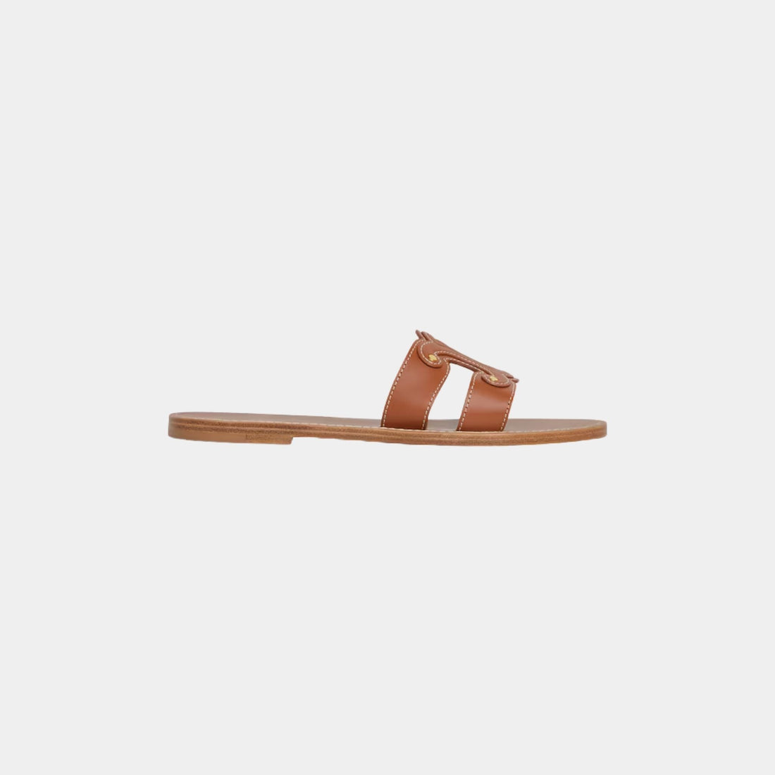 Celine Triomphe Mule In Calfskin