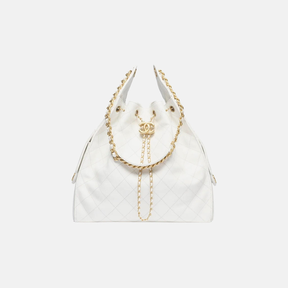 25 Medium Handbag Grained Calfskin And Gold-Tone Metal
