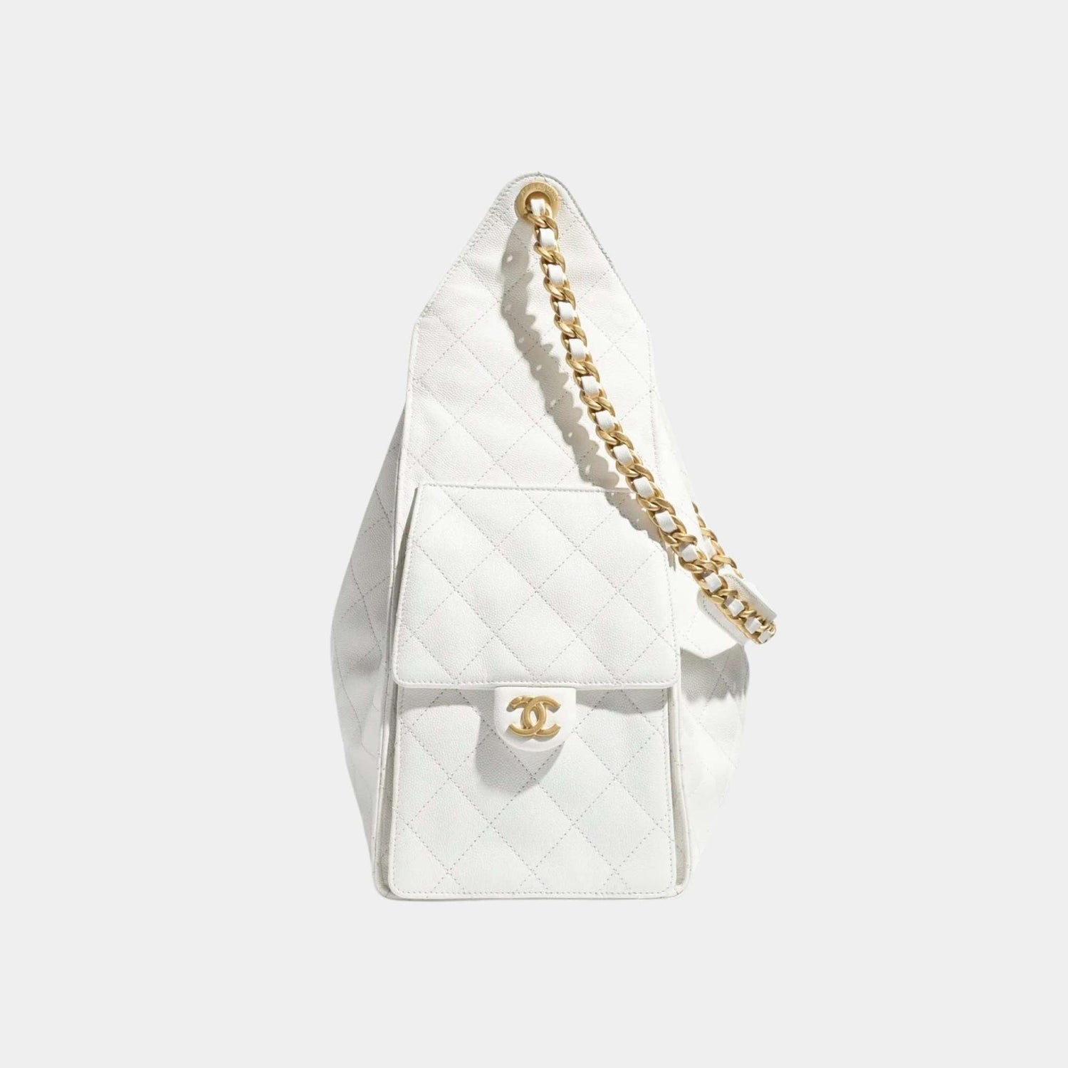 25 Medium Handbag Grained Calfskin And Gold-Tone Metal