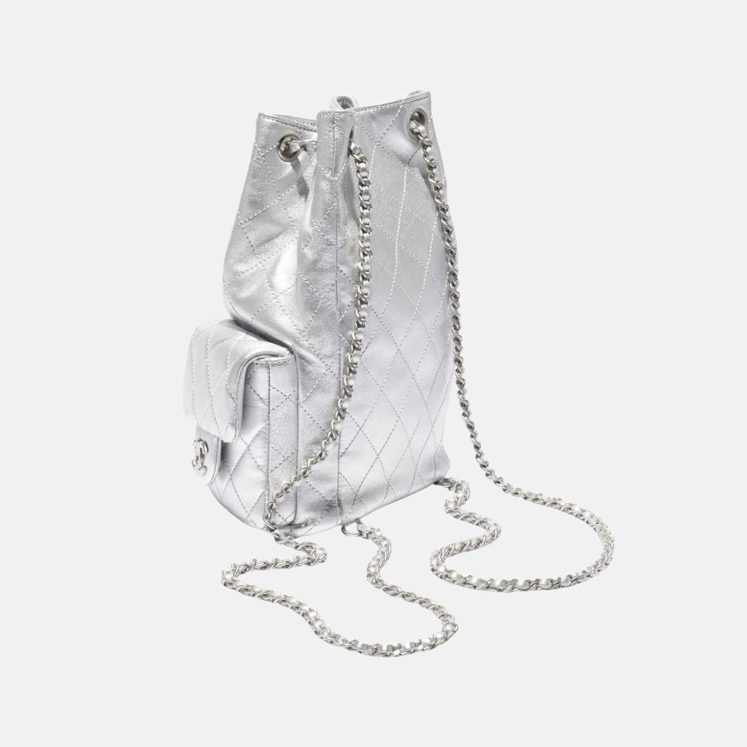 Backpack Cruise 2024/25 In Metallic Lambskin And Silver Metal