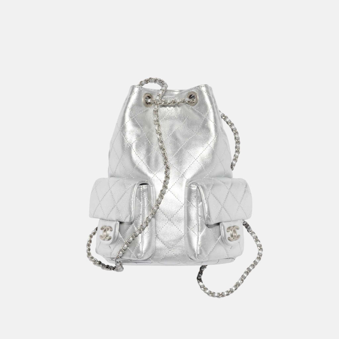 Backpack Cruise 2024/25 In Metallic Lambskin And Silver Metal