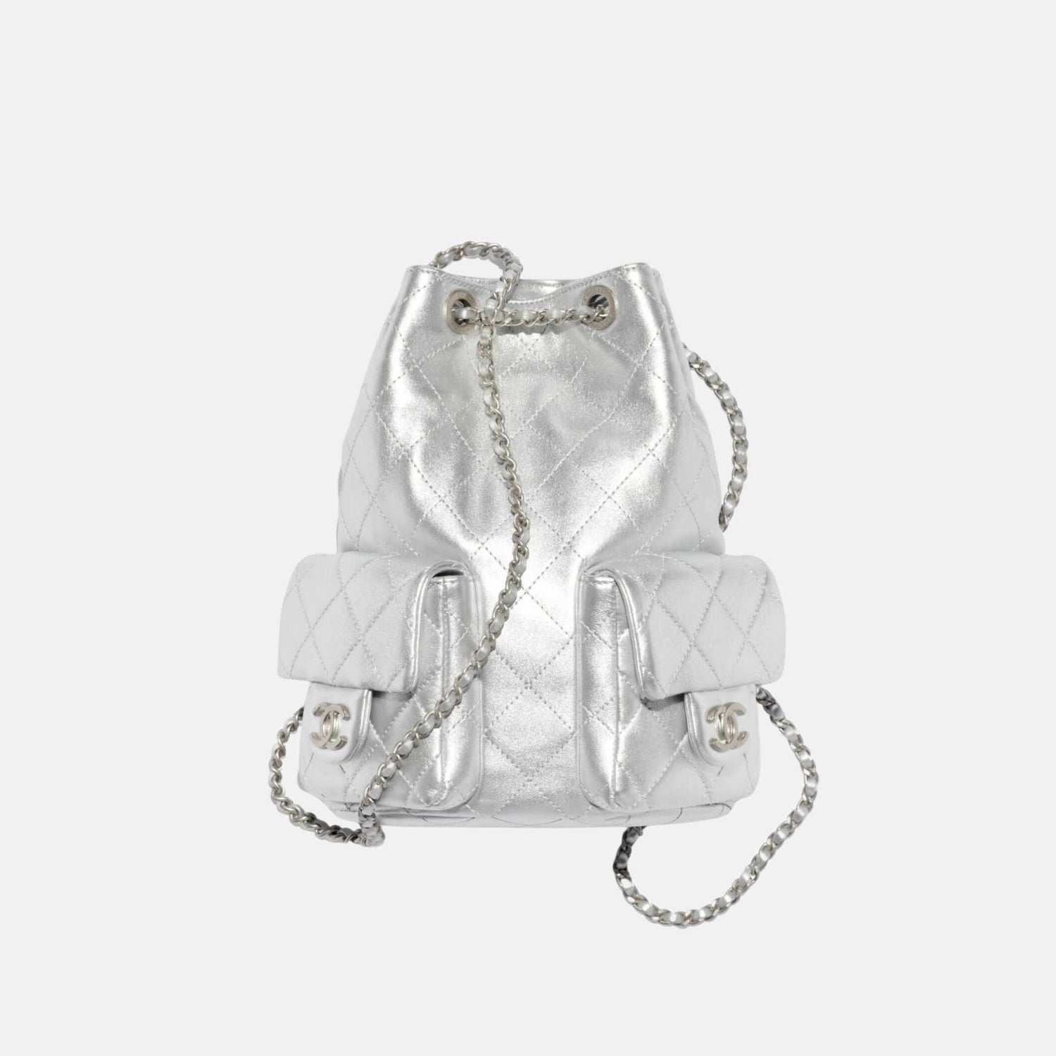 Backpack Cruise 2024/25 In Metallic Lambskin And Silver Metal
