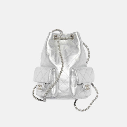 Backpack Cruise 2024/25 In Metallic Lambskin And Silver Metal