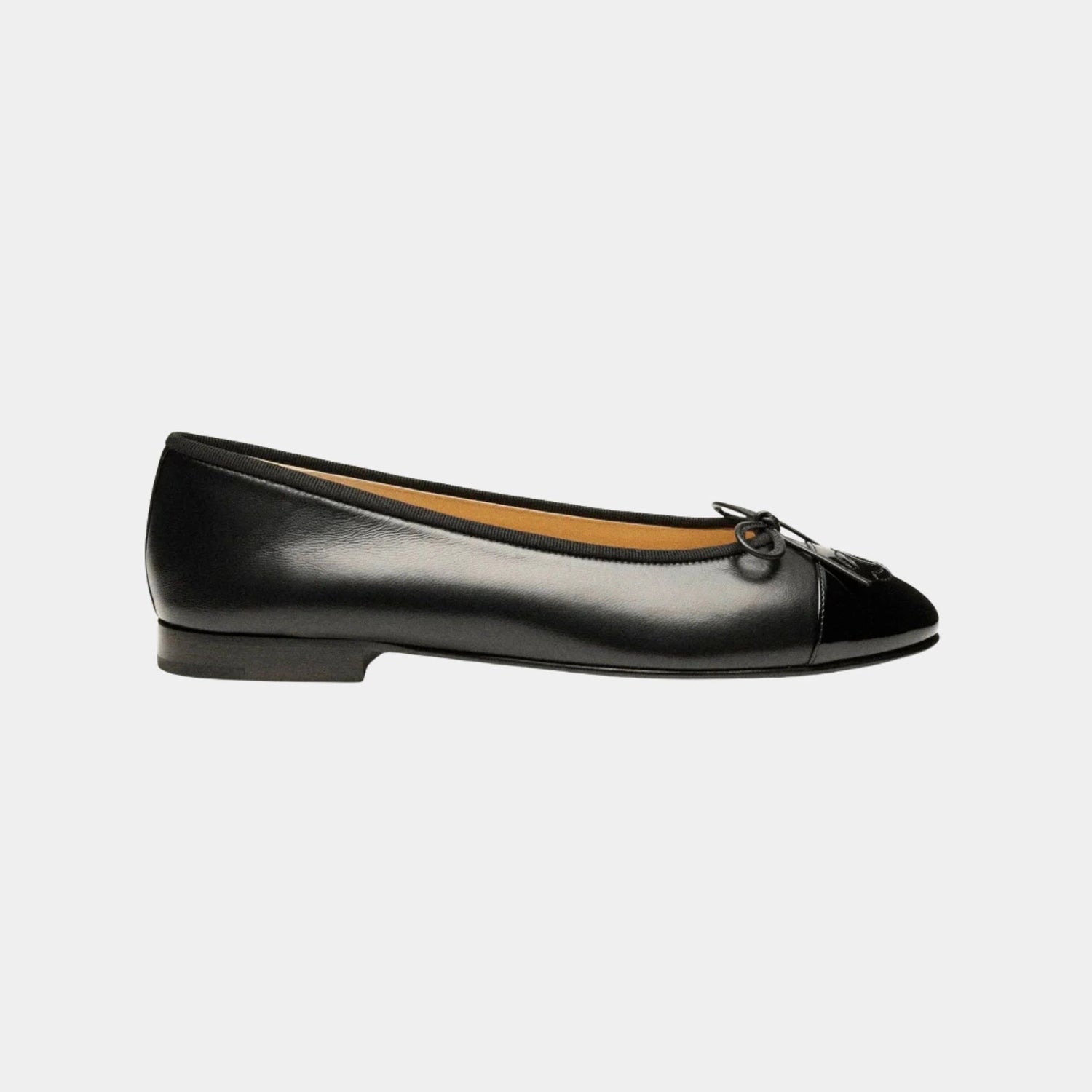 Ballerinas in Lambskin and Varnished Calf