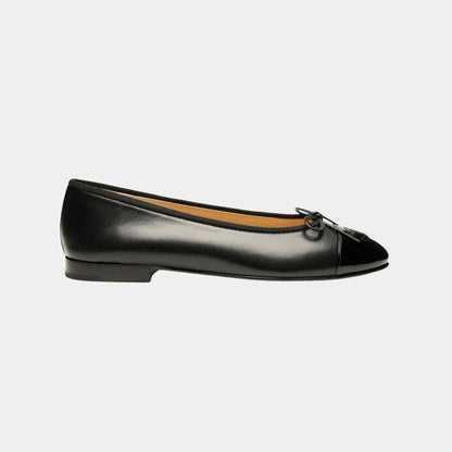 Ballerinas in Lambskin and Varnished Calf