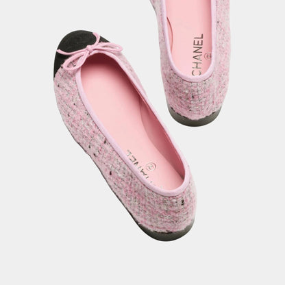 Ballerinas in Tweed &amp; Grosgrain
