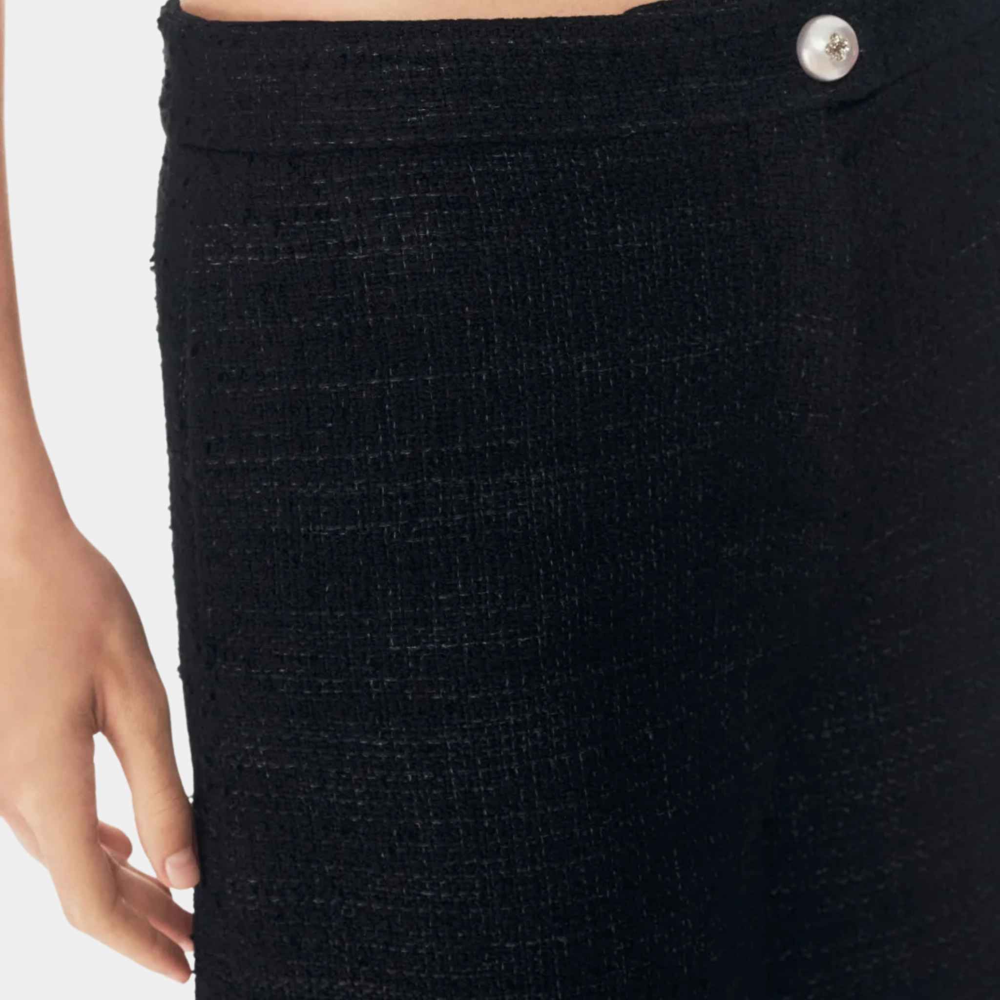 Bermuda Shorts Tweed Black