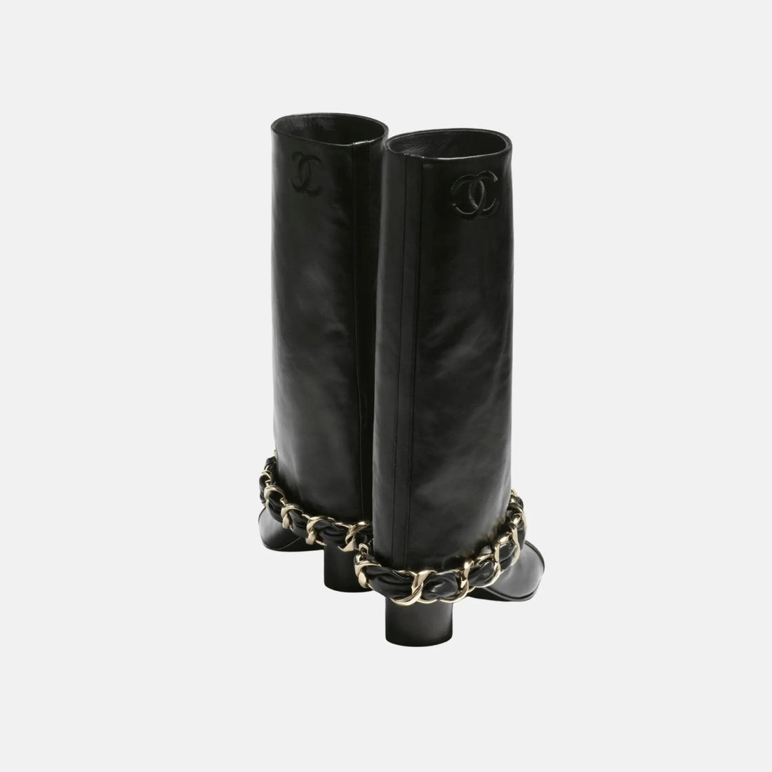 Boots in Lambskin and Grosgrain