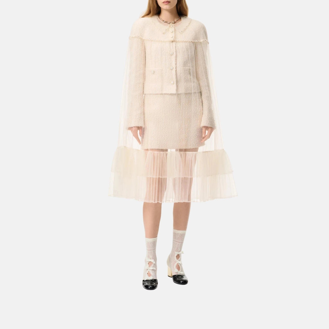 Cape Tulle Embroidered With Strass