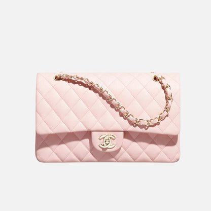 Classic 11.12 Handbag In Grained Shiny Calfskin And Gold Tone