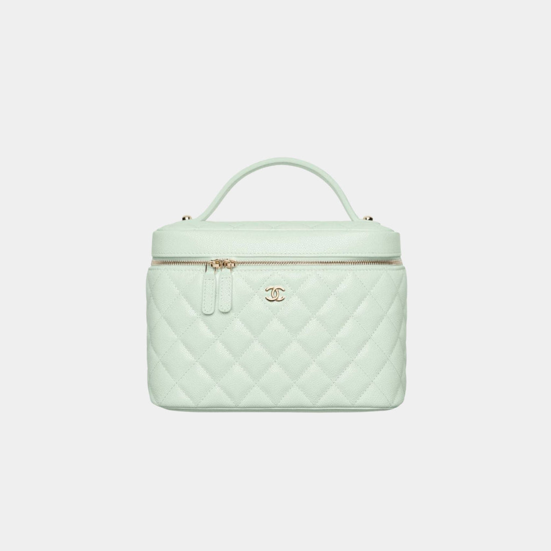Classic Vanity Pouch in Grained Shiny Calfskin