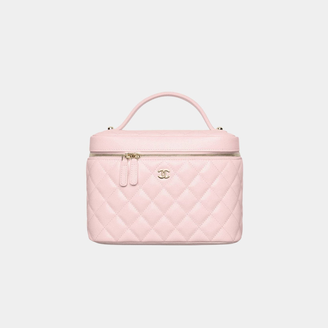 Classic Vanity Pouch in Grained Shiny Calfskin
