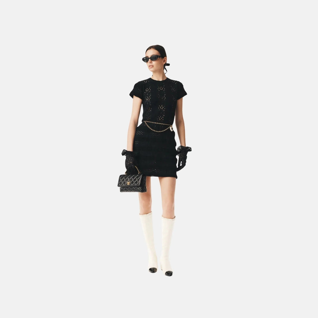 Dress in Black Cotton