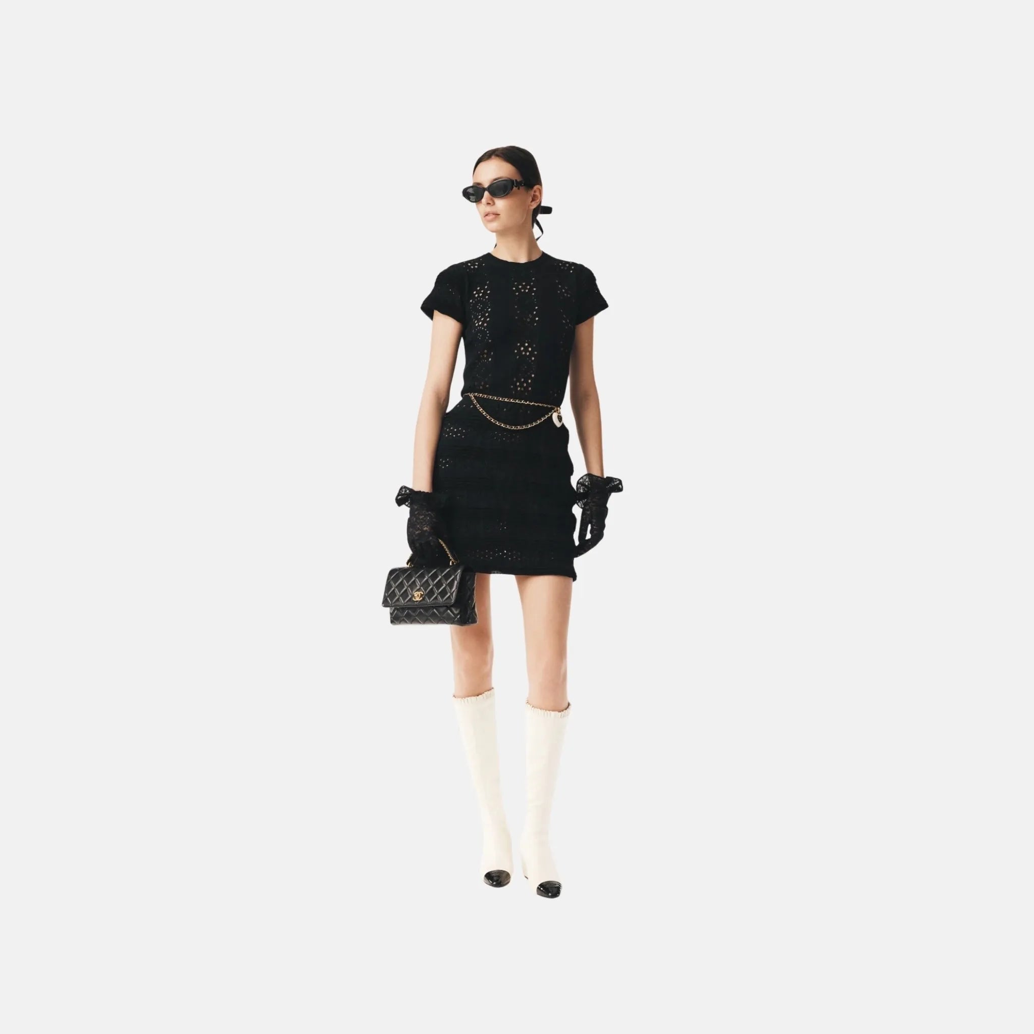 Dress in Black Cotton