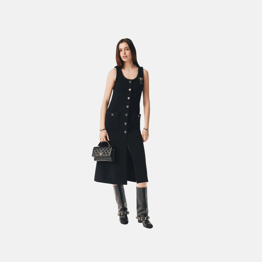 Dress in Wool Tweed