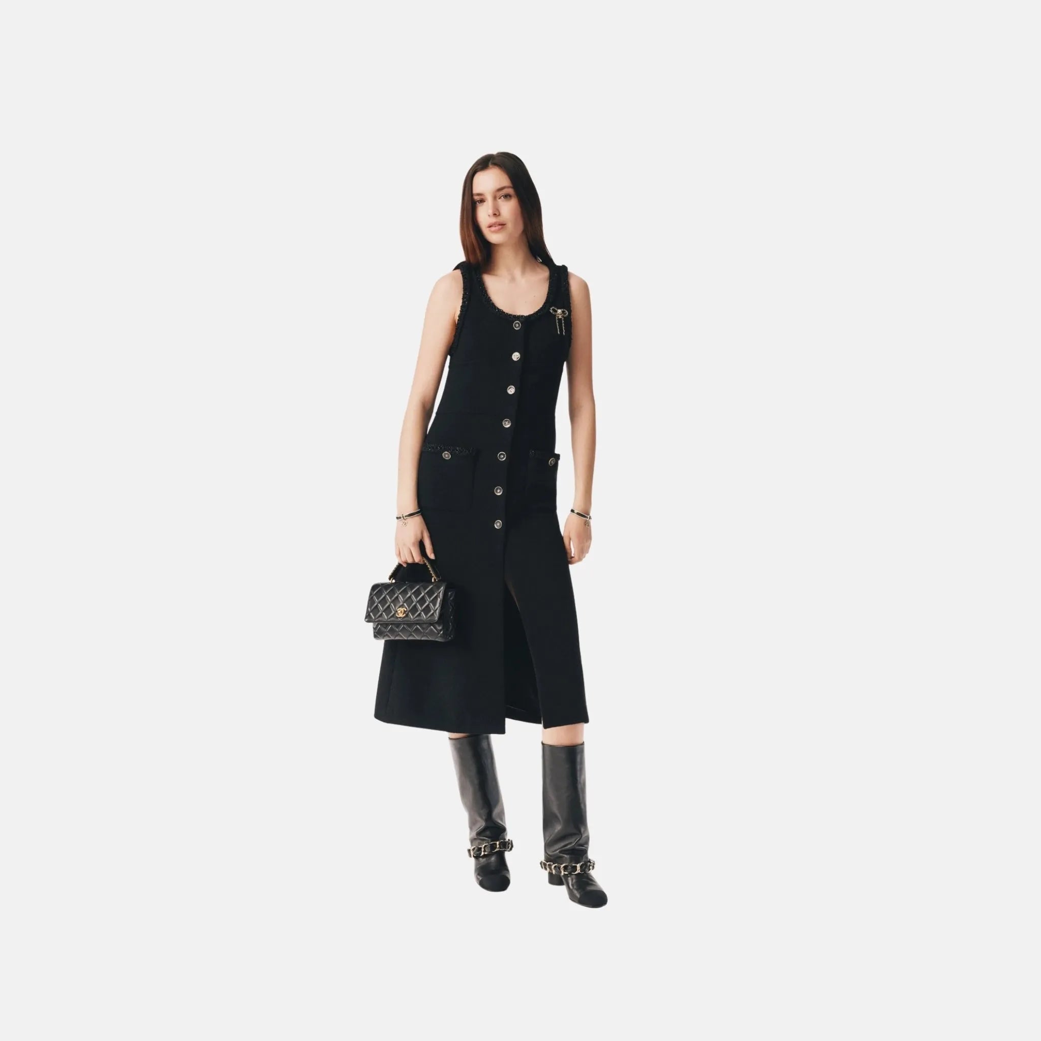 Dress in Wool Tweed