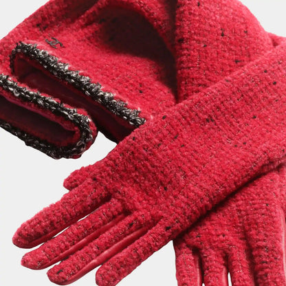 Gloves Tweed &amp; Lambskin