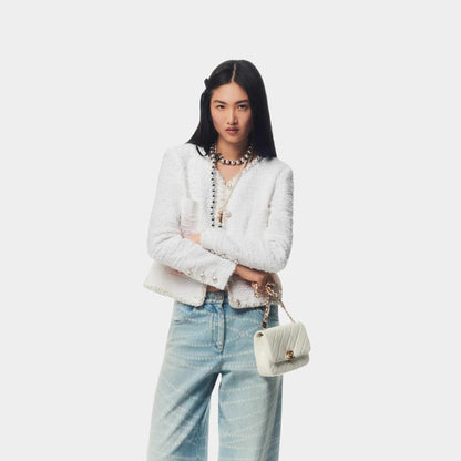 Jeans Printed Washed Denim Light Blue