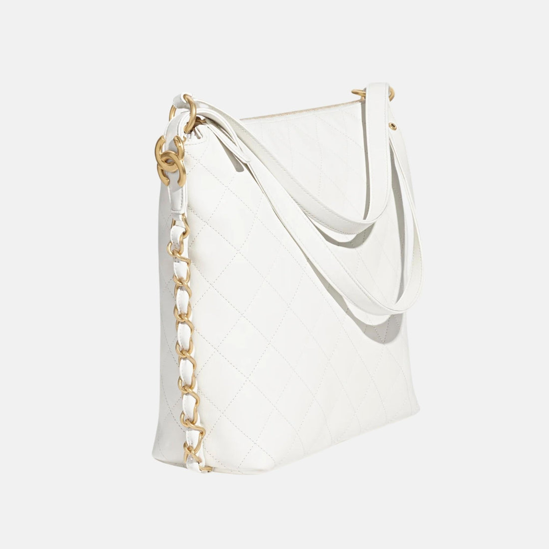 Large Backpack In Calfskin And Gold Tone Metal