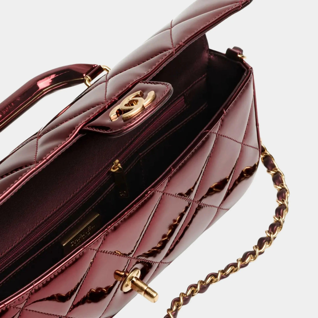 Large Flap Bag With Handle