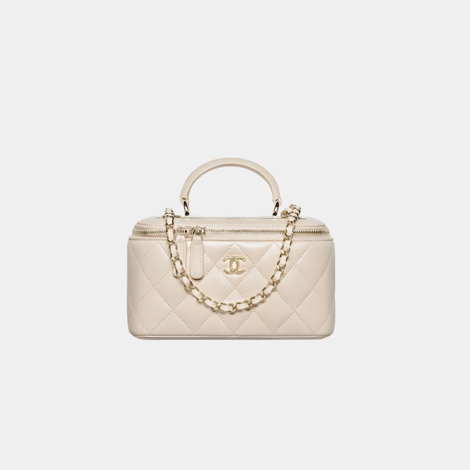 Long Vanity With Chain in Lambskin