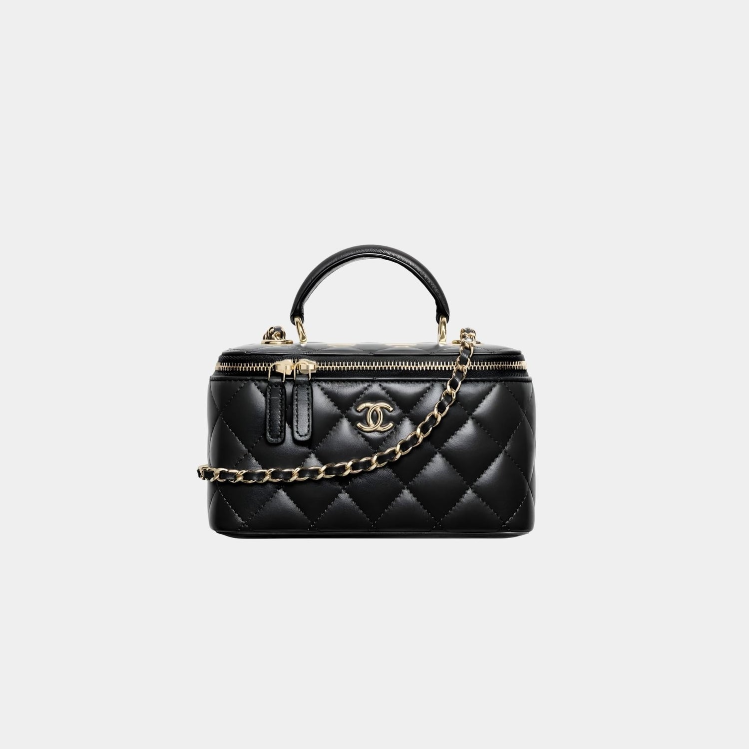 Long Vanity With Chain in Lambskin