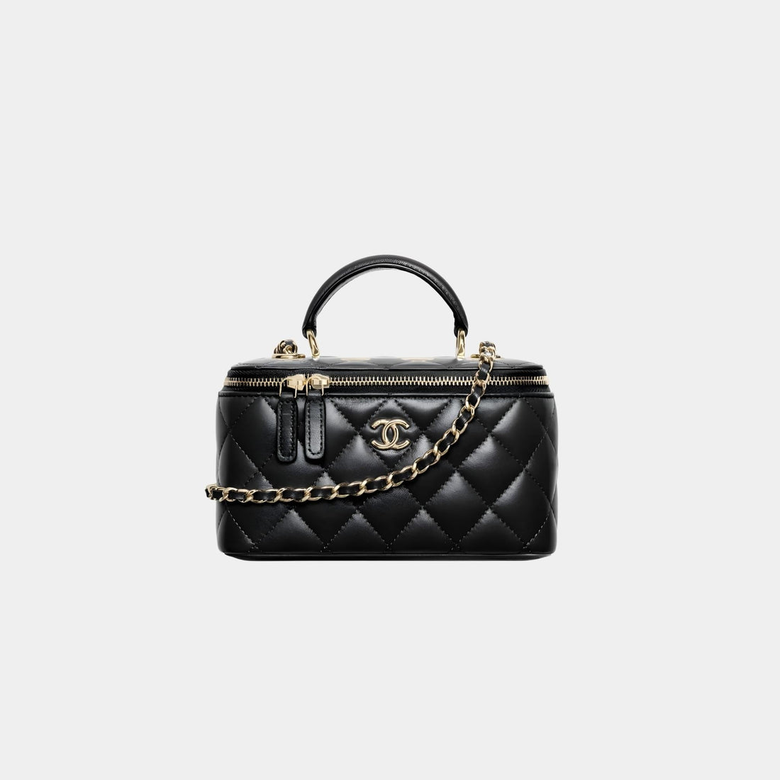 Long Vanity With Chain in Lambskin